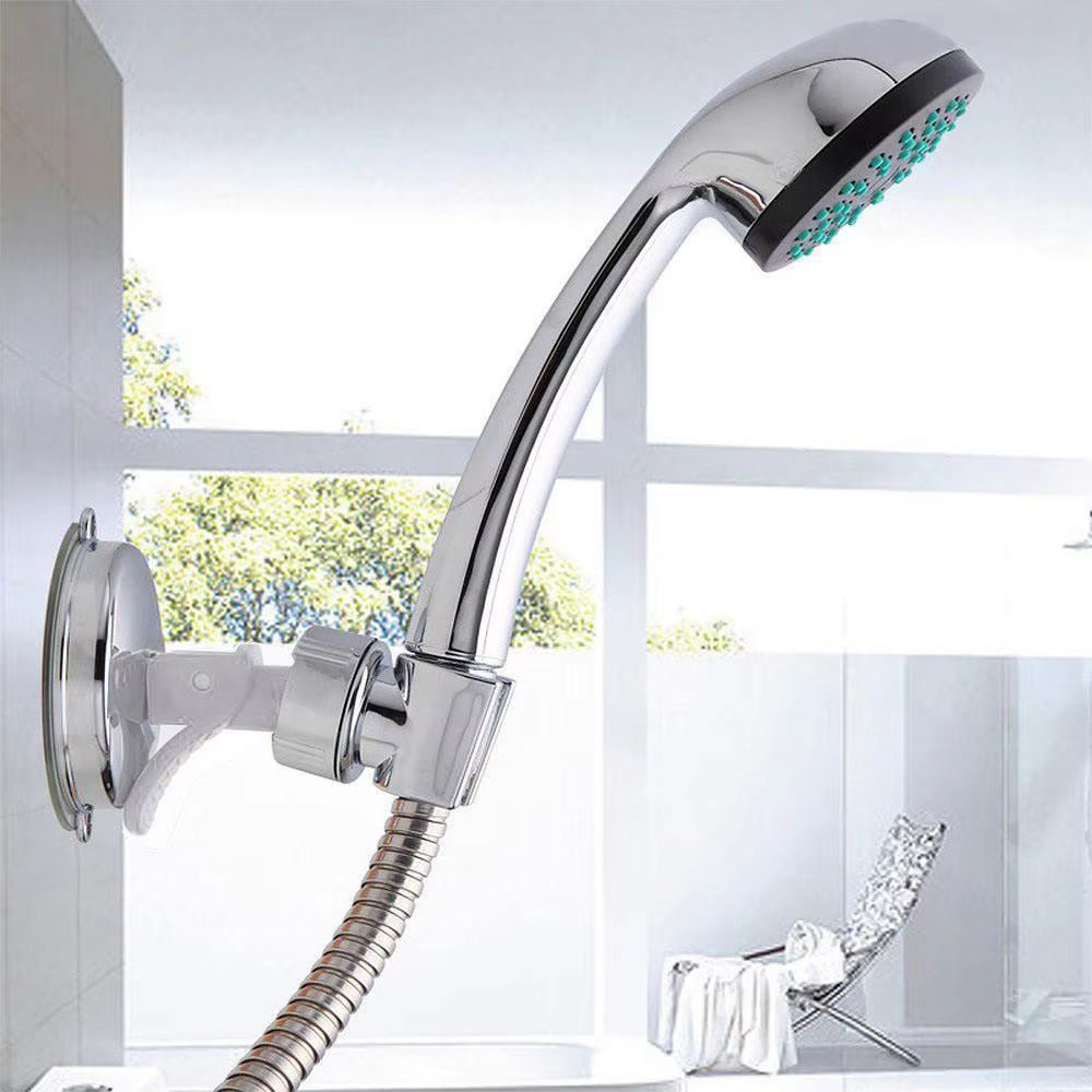 Adjustable WallMount Suction Cup Shower Head Holder  No Drills Strong Vacuum Grip For Handheld Show 4