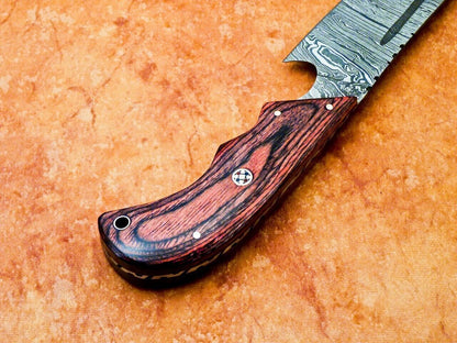 Custom Handmade 12 Damascus Chef Knife  Sharp Kitchen Cooking Blade 1