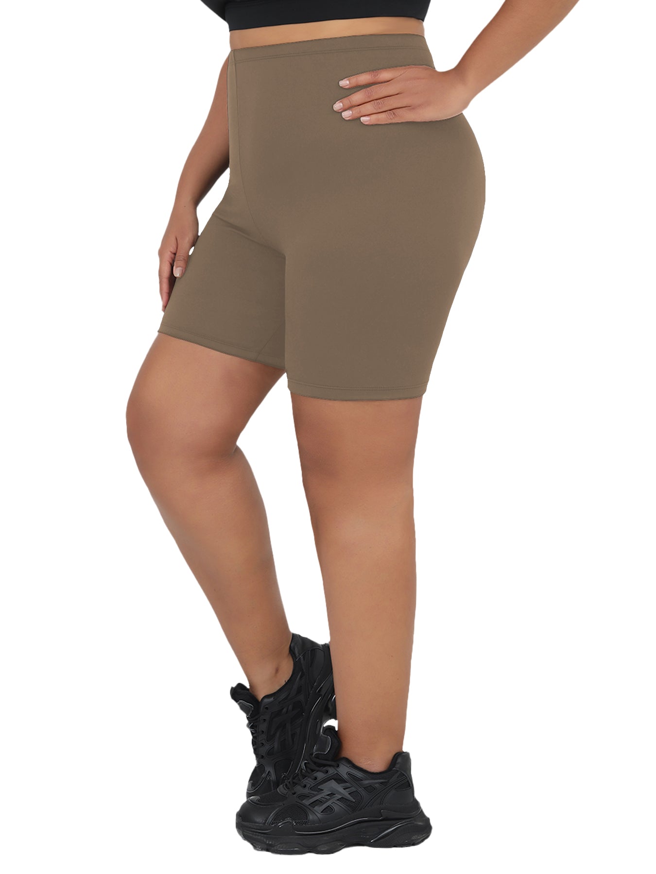 Super Soft Plus Size Biker Shorts For Women, No See Through, Workout, Running, Yoga, Athletic Shorts