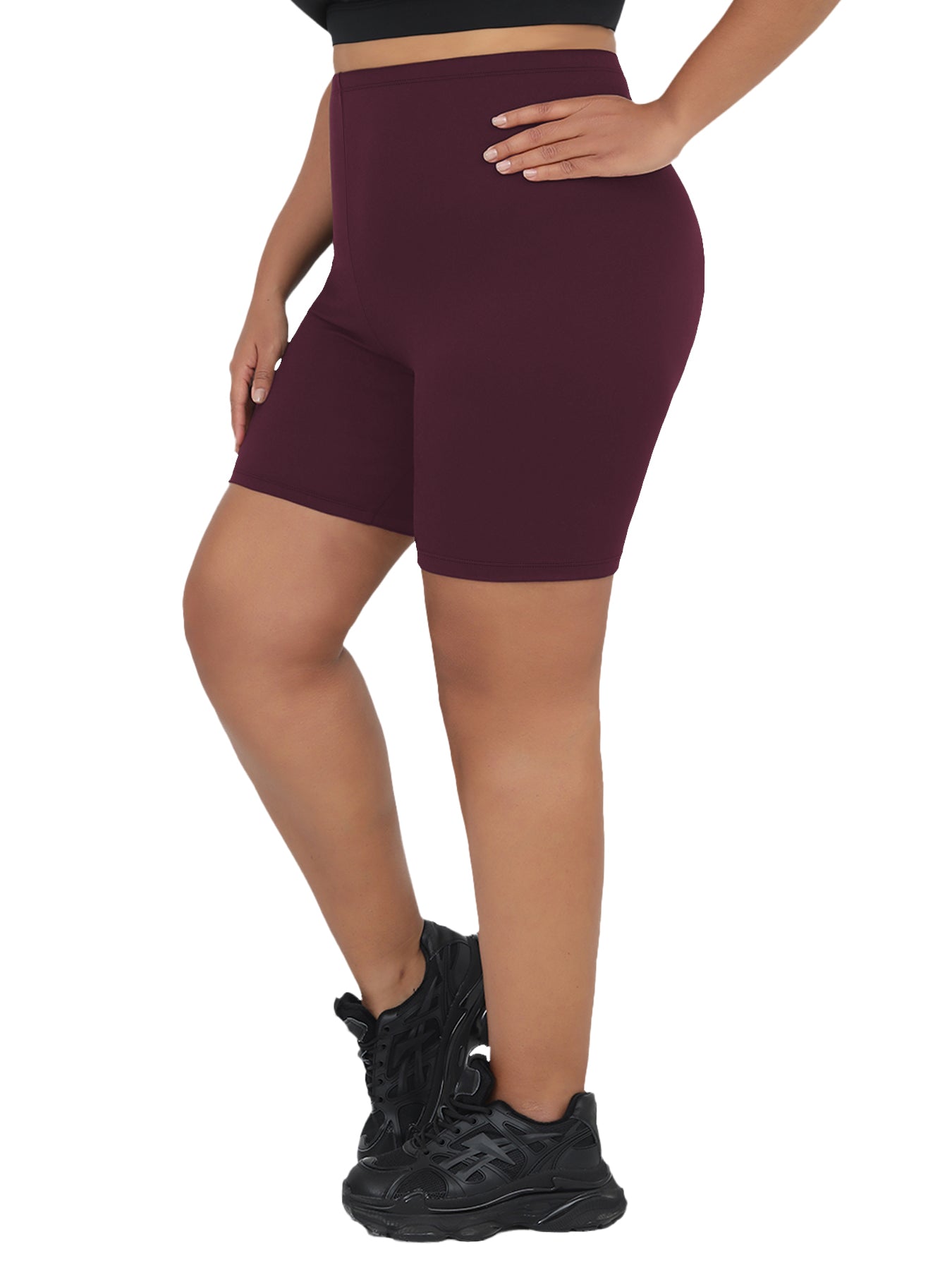Super Soft Plus Size Biker Shorts For Women, No See Through, Workout, Running, Yoga, Athletic Shorts
