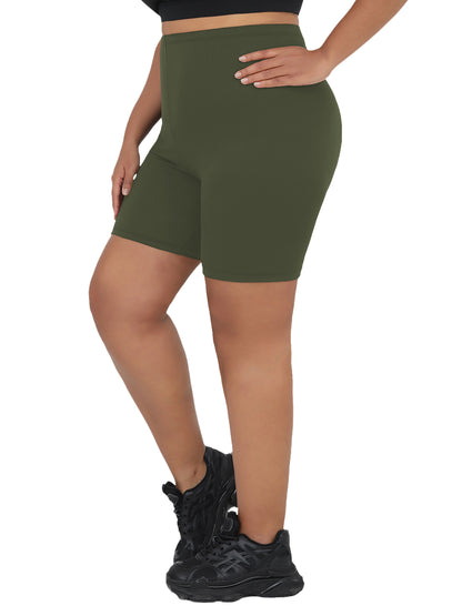 Super Soft Plus Size Biker Shorts For Women, No See Through, Workout, Running, Yoga, Athletic Shorts