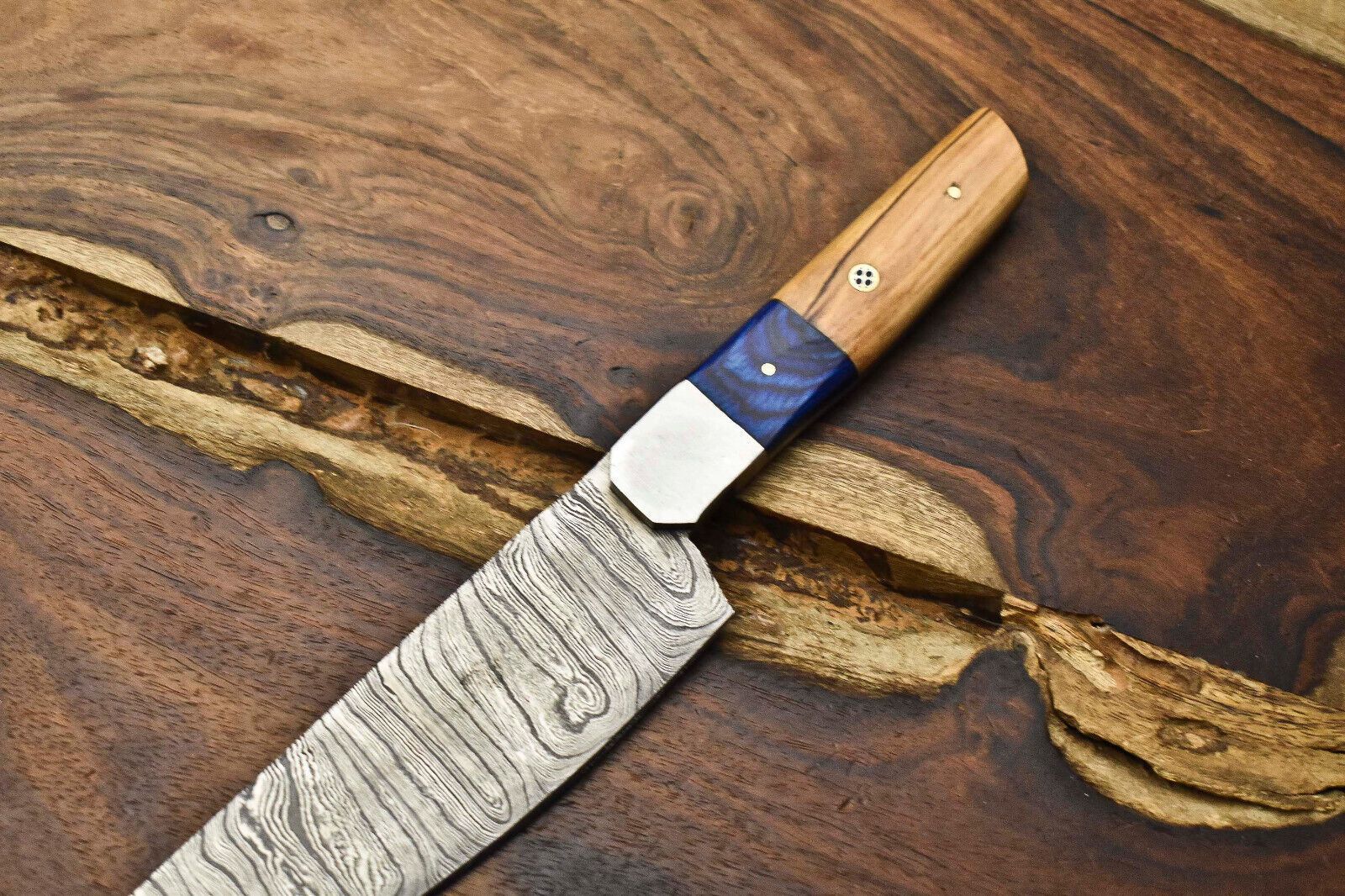 12 Damascus Steel Kitchen Knife  Handmade Chef Cooking Blade 1