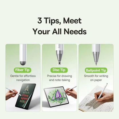 Baseus 3 In 1 100 W MultiConnector Stylus Pen  Universal Touch  Draw Pen For IPhoneiPadSamsungXiaom 1