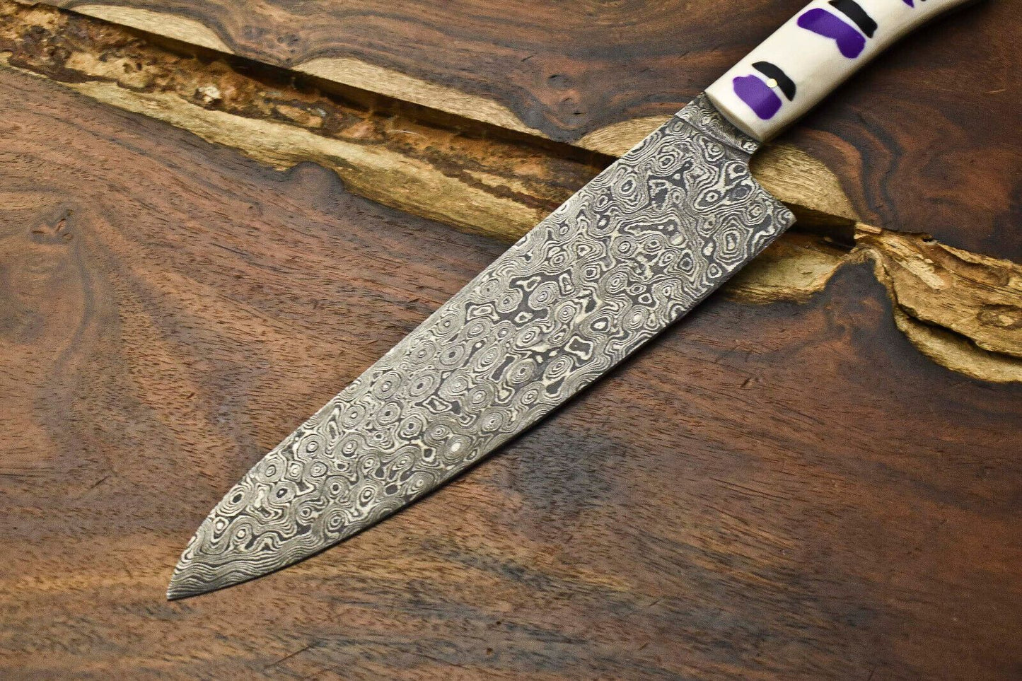 12 Inch Handmade Damascus Chef Knife  Premium Full Tang Forged Kitchen Knife 2