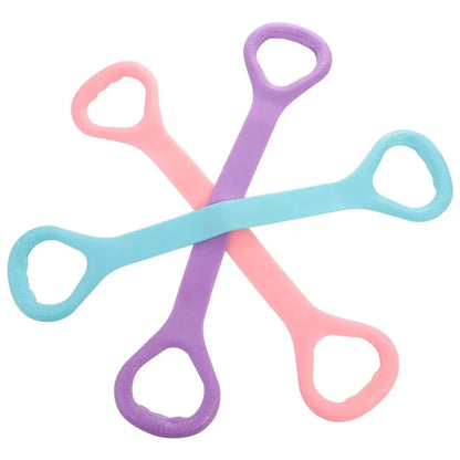 Elastic Arm Back Shoulder Exercise Bands, Fitness Resistance Bands for Workout, Yoga Pilates Physical Therapy Set