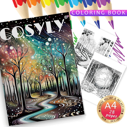 Animal Character Coloring Book Mandala Flowers Stress Relief Relaxation Art 9