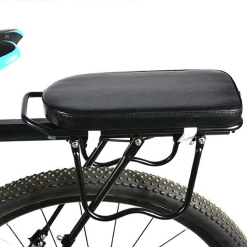 ComfortRide Rear Rack Bike Saddle With Backrest  Padded PU Leather Cushion For Child Or Adult Passe 6
