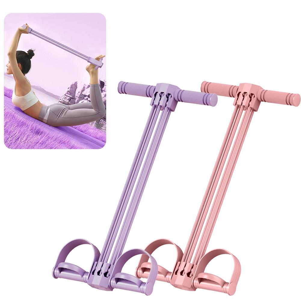 Portable Resistance Bands, Yoga Pedal Puller for Abdomen Waist Arm Training, Elastic Pull Rope Fitness Equipment