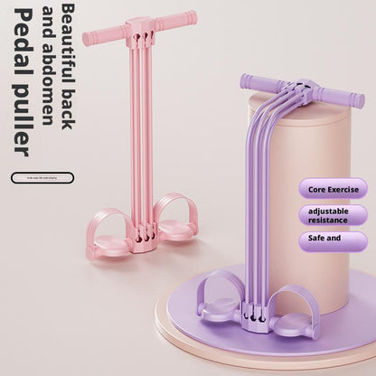Portable Resistance Bands Yoga Pedal Puller For Abdomen Waist Arm Training Elastic Pull Rope Fitnes 2