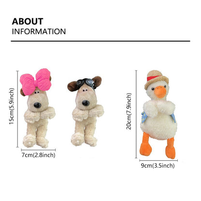 Plush Puppy Doll Car Wiper Decoration Dog Clutch Ornament For Auto Interior 10