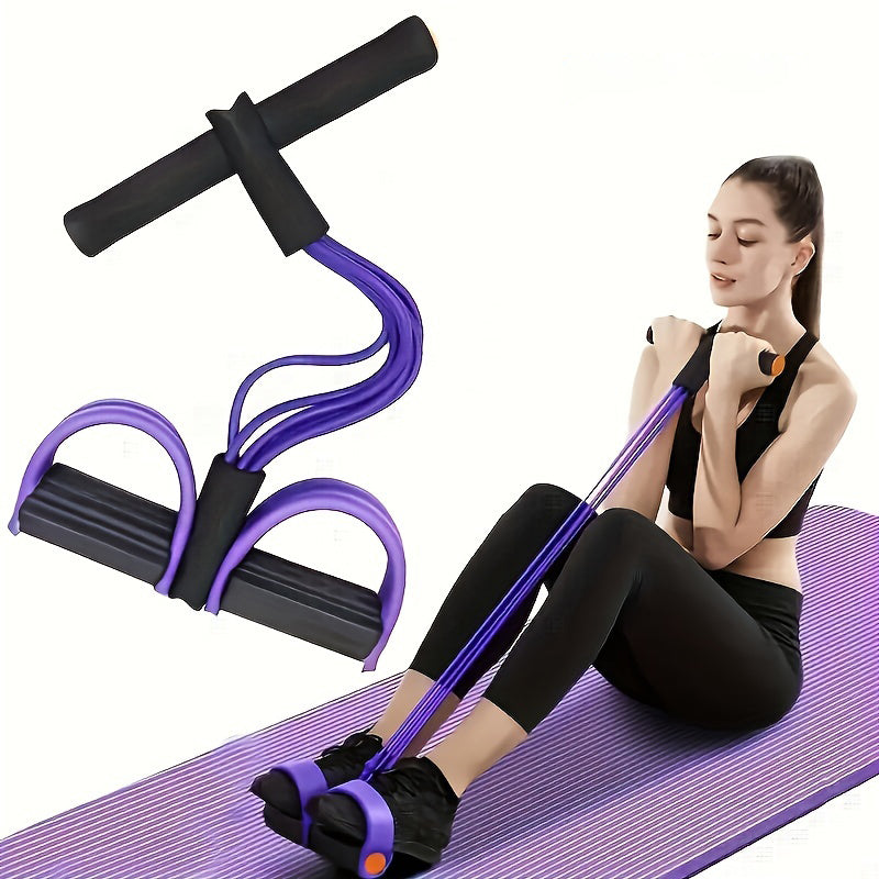 Resistance Band Tension Rope, Six-Tube Tensioner, Sit-Up Assistive Yoga Trainer, Multi-Functional Fitness