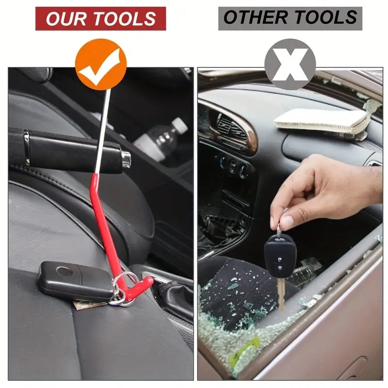 Auto Window Door Open Fixing Kit, Inflatable Air Pump, Car Door Tool Set, Long Reach Tools with Carrying Bag