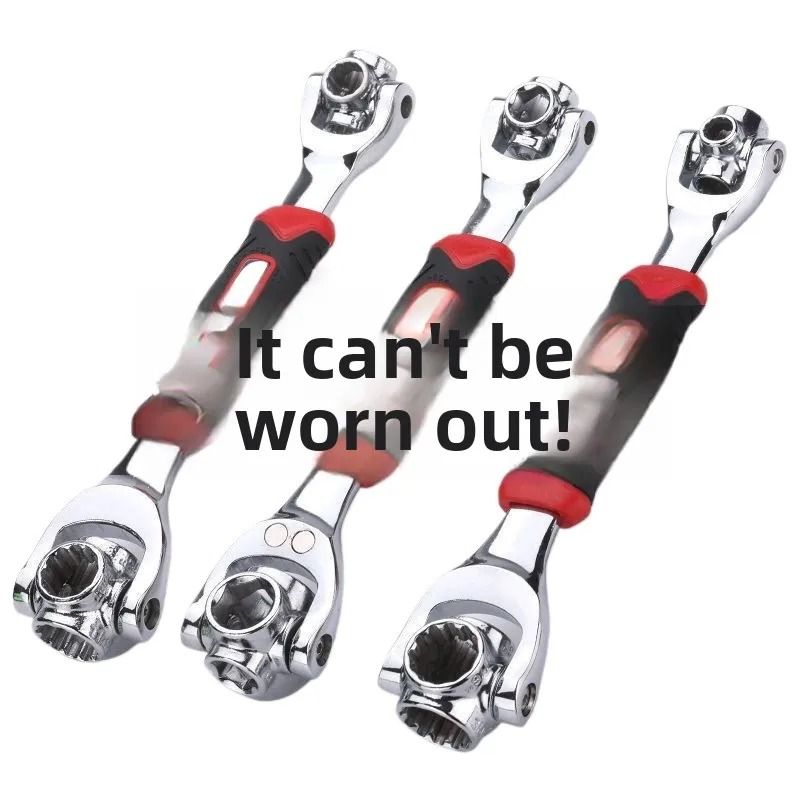 German Universal Wrench  52in1 MultiFunction Adjustable Socket Wrench With CrV Steel For Home And A 1