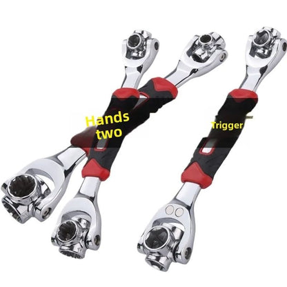 German Universal Wrench  52in1 MultiFunction Adjustable Socket Wrench With CrV Steel For Home And A 2
