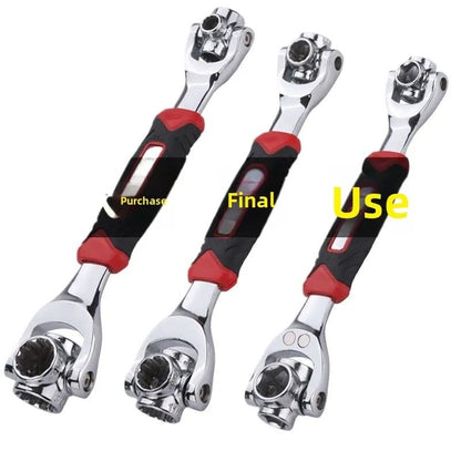 German Universal Wrench  52in1 MultiFunction Adjustable Socket Wrench With CrV Steel For Home And A 3