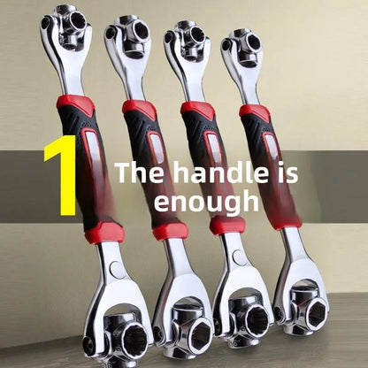 German Universal Wrench  52in1 MultiFunction Adjustable Socket Wrench With CrV Steel For Home And A 5