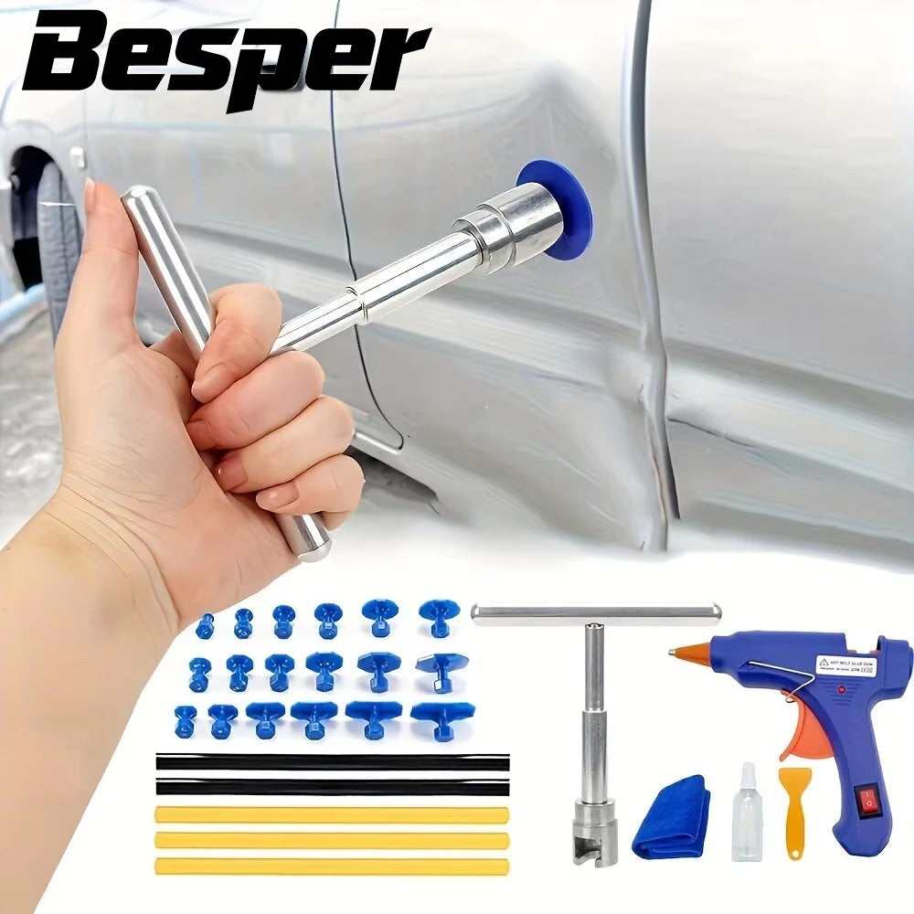 Paintless Dent Removal Kit, Car Dent Repair Puller Set, Auto Body Mechanical Sheet Metal Hand Tools