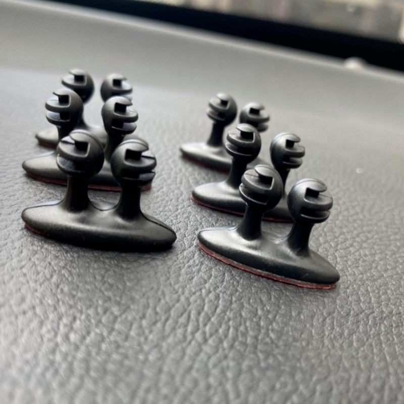 Auto Interior Cable Organizer Car Dashboard Phone Holder Charger Hook And Headphone Line Clamp 3