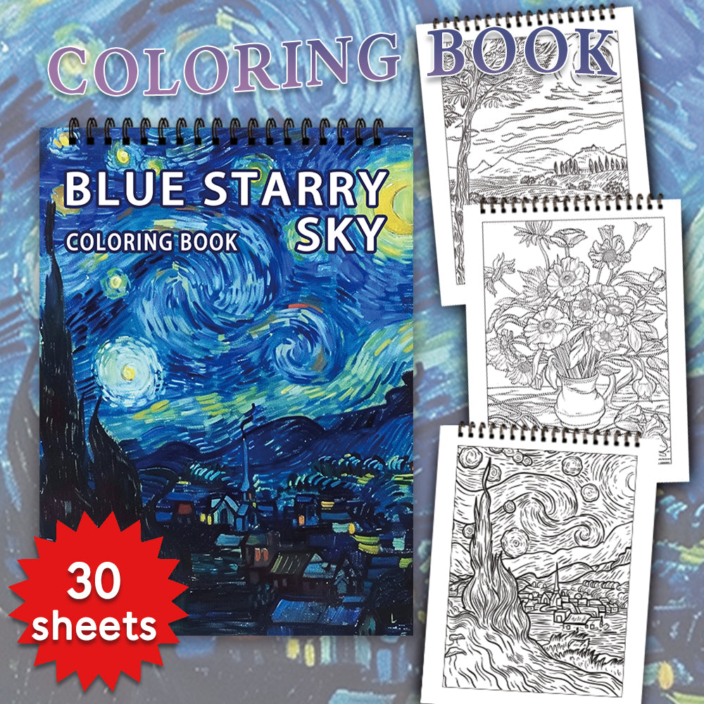 Spiral Coloring Book for Adults, Thick Paper for No Bleed, Stress Relief Art Therapy, Ideal Halloween Gift and Christmas