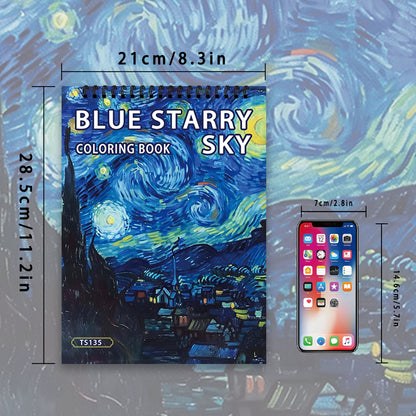 Spiral Coloring Book for Adults, Thick Paper for No Bleed, Stress Relief Art Therapy, Ideal Halloween Gift and Christmas