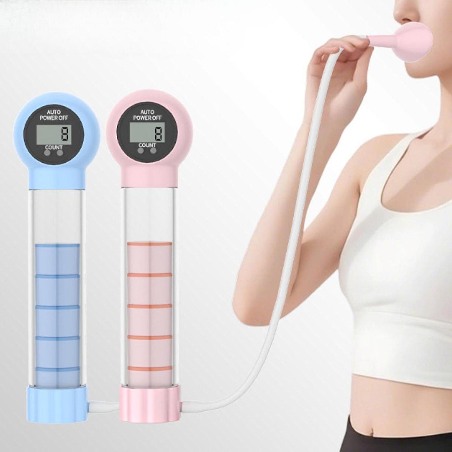 Deep Breathing Trainer, Fitness Respiratory Device, Portable Lung Exerciser, Convenient Breathing Trainer
