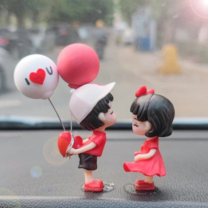 Car Decoration Cute Cartoon Couples Action Couple Cute Ornaments For Car Cute Lovely Kiss Dashboard 9