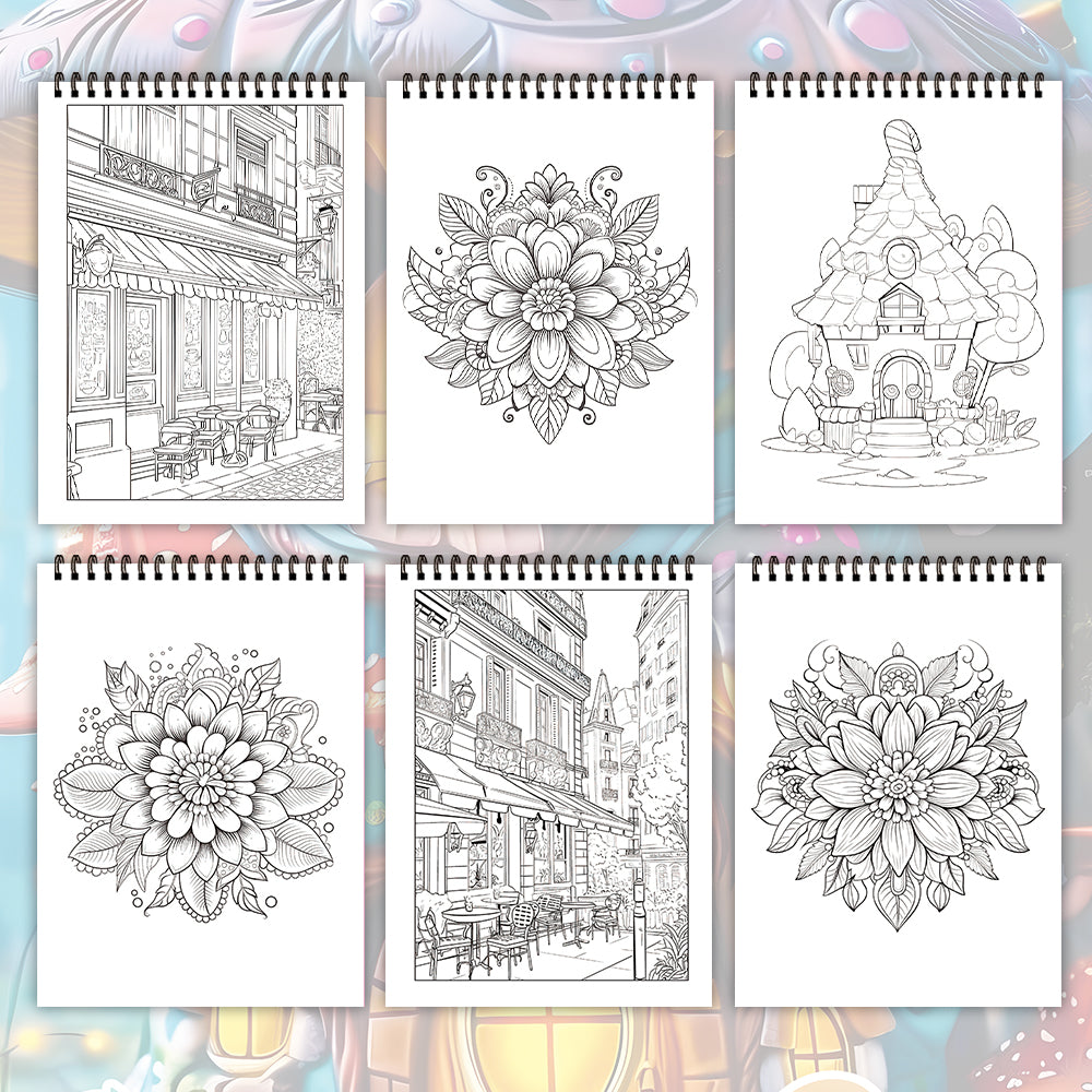 Stress Relief Coloring Book for Teenagers, Unique Patterns, Perfect Easter, Birthday, Valentine's Day Gift