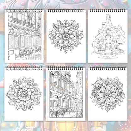Stress Relief Coloring Book for Teenagers, Unique Patterns, Perfect Easter, Birthday, Valentine's Day Gift