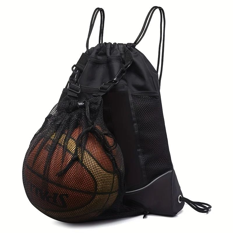 Portable Mesh Sports Ball Storage Backpack