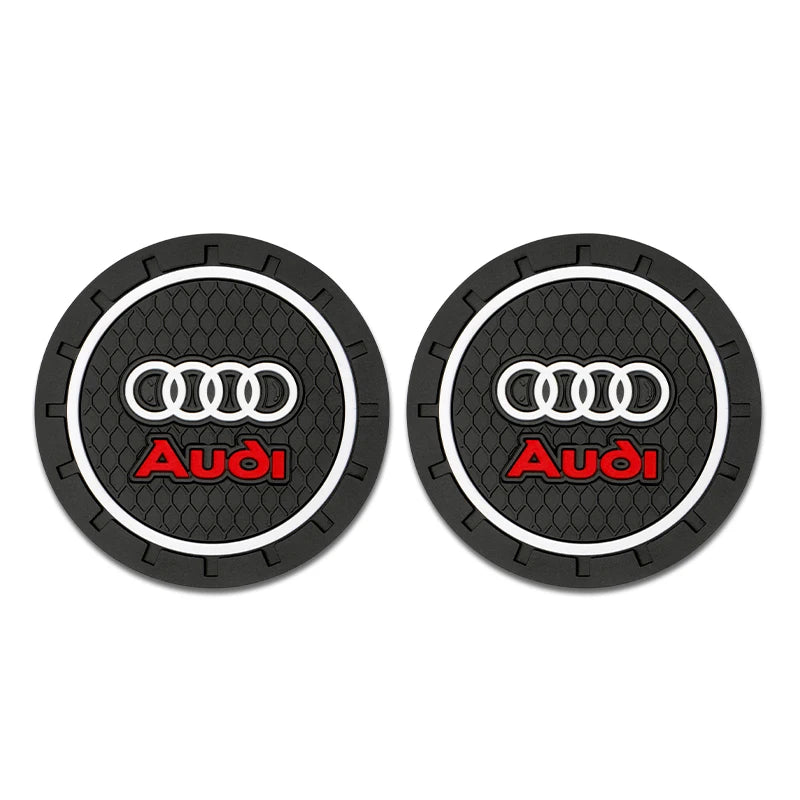 Silica Gel Car Coaster Waterproof Anti Slip Pad Water Cup Bottle Holder For Audi A Series And Q Ser 5