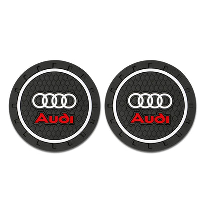 Silica Gel Car Coaster Waterproof Anti Slip Pad Water Cup Bottle Holder For Audi A Series And Q Ser 5