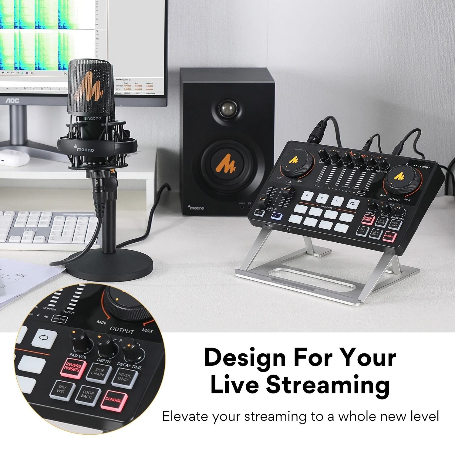 All In One Audio Interface And Mixer For Podcast And Live Streaming 5