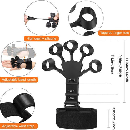 Guitar Finger Exerciser Finger Gripper 6 Resistant Levels Hand Strengthener Recovery Physical Tools 1