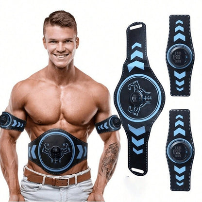Muscle Training EMS Trainer ABS Fitness Belt USB Rechargeable Muscle Stimulator Home Gym For Men An 5