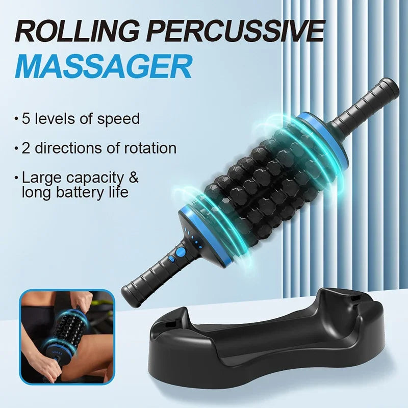 Cordless Roller Body Massager Percussive Relief For Muscle Relaxation Stress Relief Rechargeable Vi 1