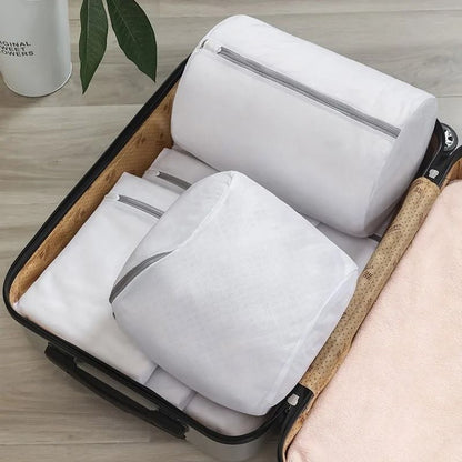 Durable Mesh Shoe And Laundry Washing Bag With Zipper Closure 3