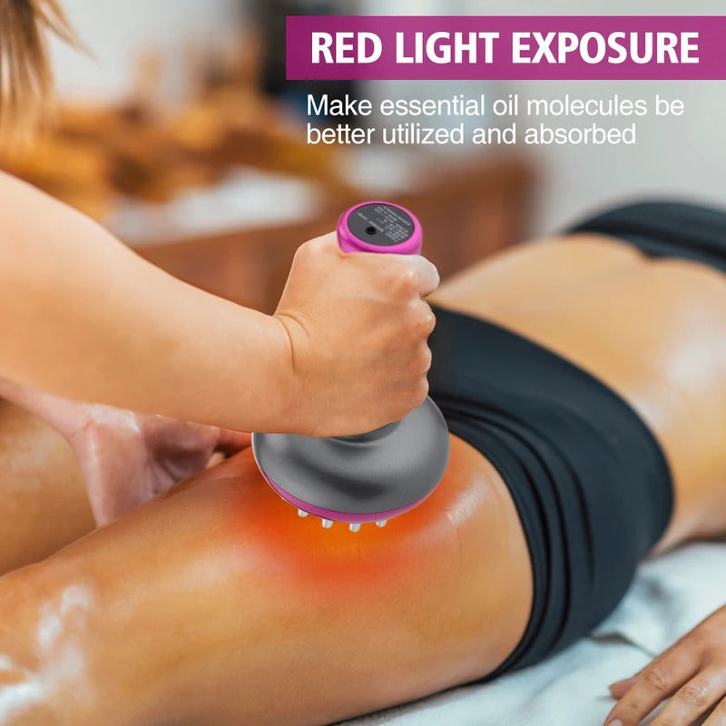 Heating Meridian Scraping Brush Rechargeable Guasha Body Shaping Massager Lymphatic Detox Fat Burne 3