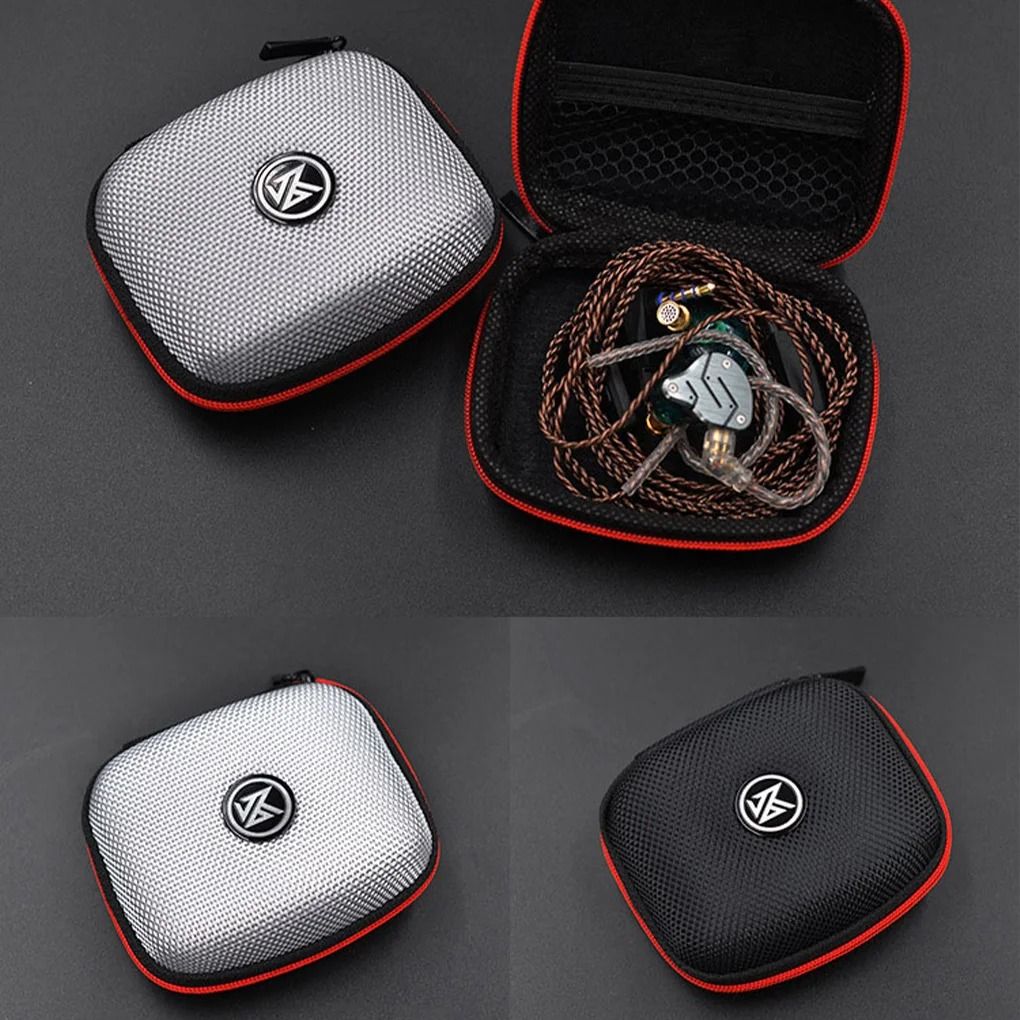Compact Zippered Earphone Storage Case