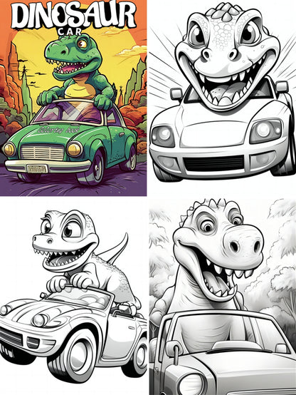 Original Dinosaur Art Coloring Book, A Thickened Paper Gift for Holidays, Birthday, and Christmas