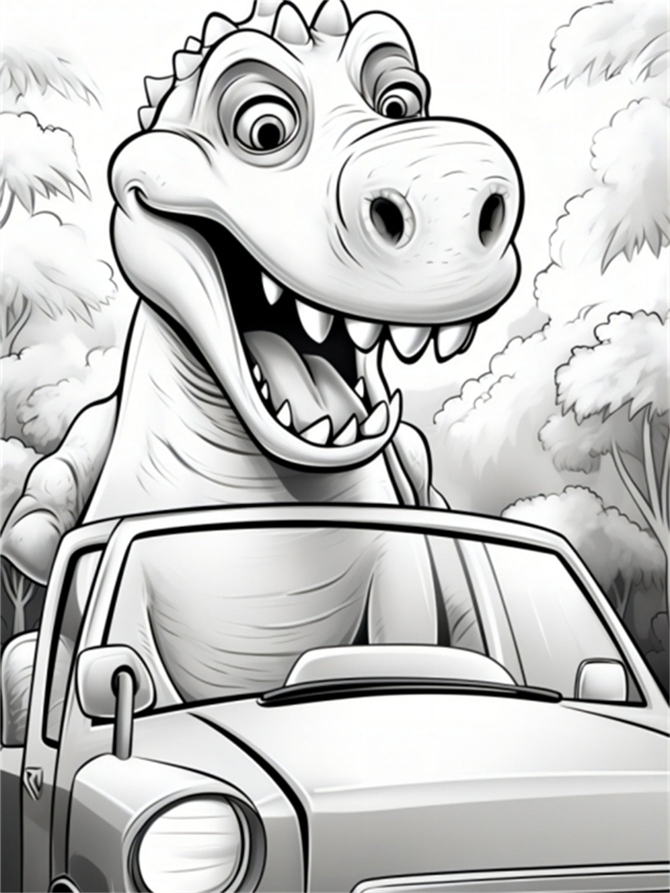 Original Dinosaur Art Coloring Book, A Thickened Paper Gift for Holidays, Birthday, and Christmas