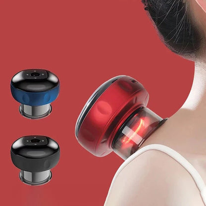Smart Electric Vacuum Body Scraping Massage, Cupping Heating Suction Cup, Back Neck Arm Massager Device