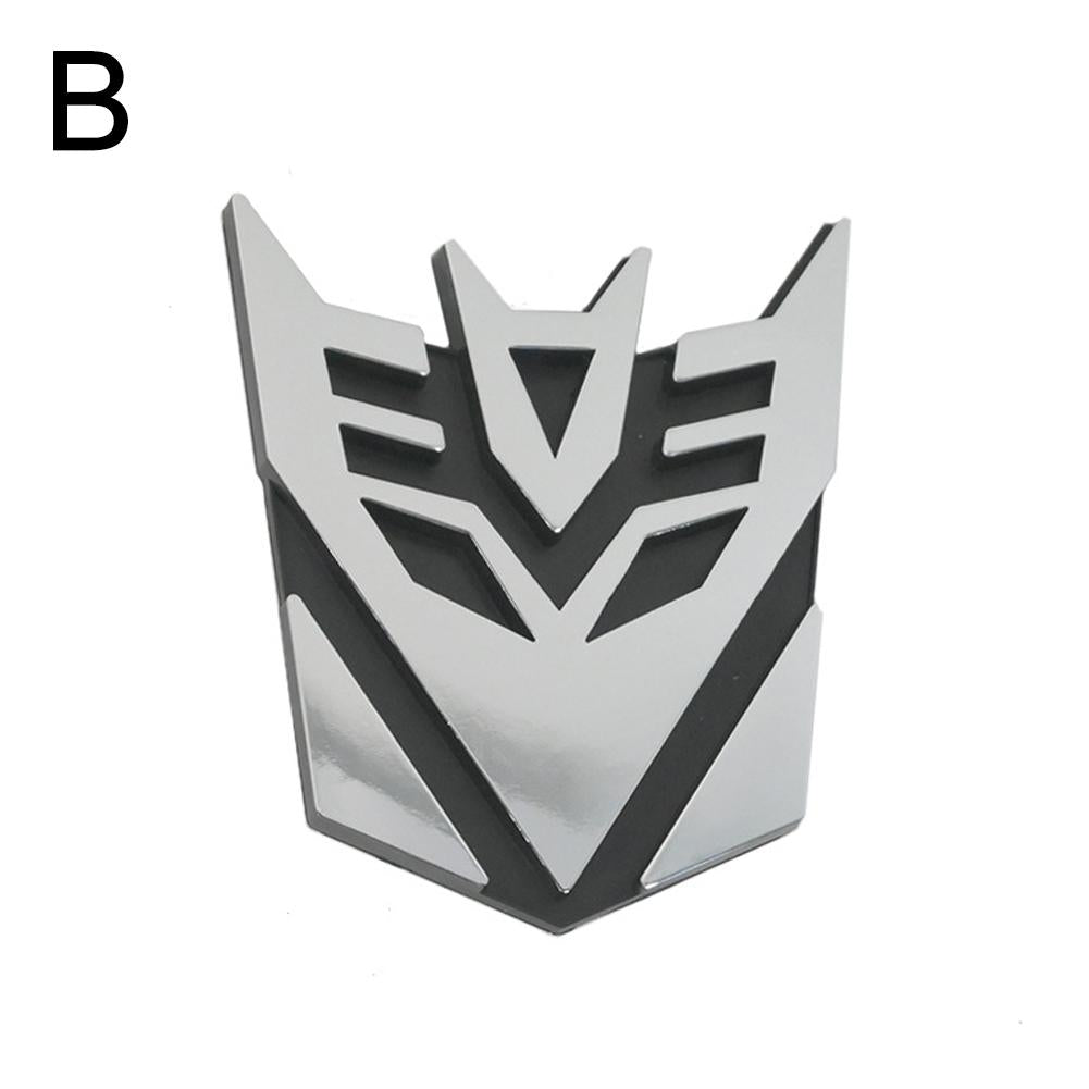 3D Decepticon Emblem Sticker, Transformer Badge, Cool Autobots Logo, Tail Decal, Motorcycle Car Styling Accessories