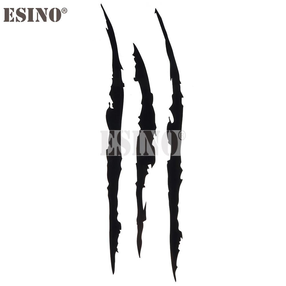 PVC Carving Vinyl Decal Ghost Claw Scratch Stripe Auto Body Decorative Stickers Headlight Car Styli 4