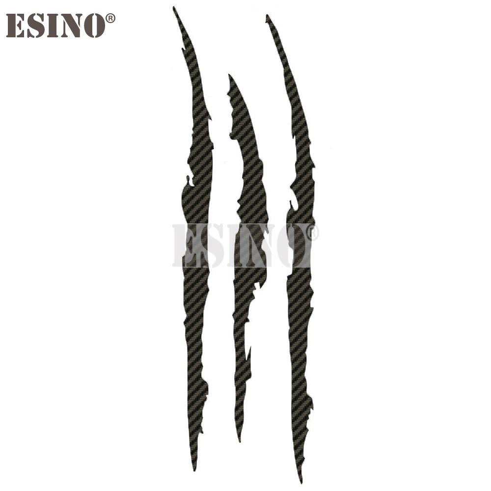 PVC Carving Vinyl Decal Ghost Claw Scratch Stripe Auto Body Decorative Stickers Headlight Car Styli 8