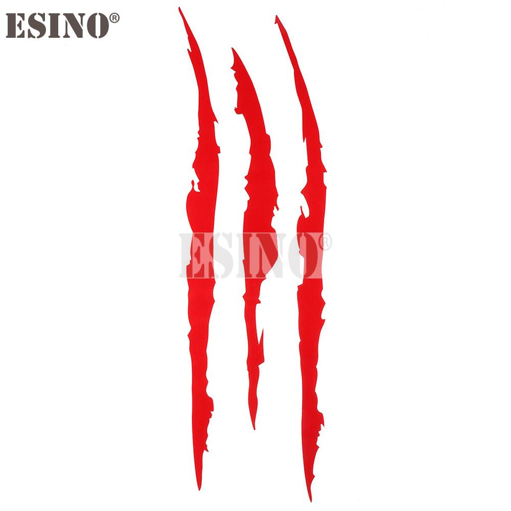 PVC Carving Vinyl Decal Ghost Claw Scratch Stripe Auto Body Decorative Stickers Headlight Car Styli 6