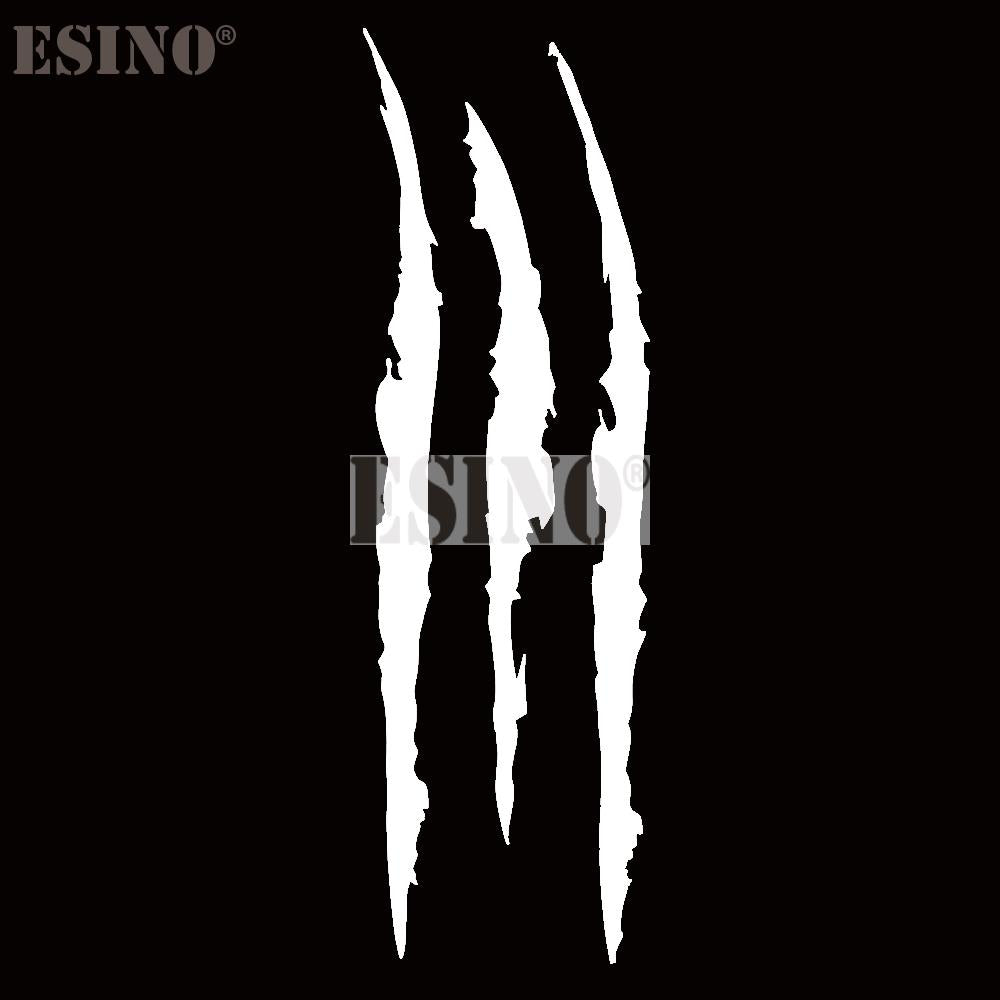 PVC Carving Vinyl Decal Ghost Claw Scratch Stripe Auto Body Decorative Stickers Headlight Car Styli 7