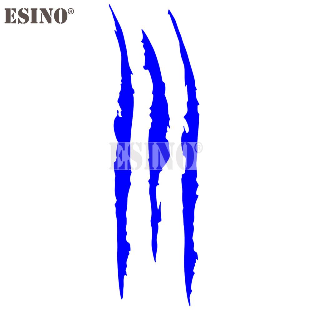 PVC Carving Vinyl Decal Ghost Claw Scratch Stripe Auto Body Decorative Stickers Headlight Car Styli 9
