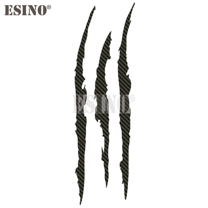PVC Carving Vinyl Decal Ghost Claw Scratch Stripe Auto Body Decorative Stickers Headlight Car Styli 10