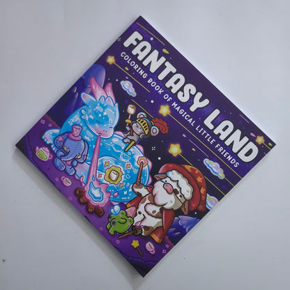 Fantasy Land Coloring Book for Adults, A Stress Relief Drawing Book, The Perfect Gift for Christmas, Birthday, and Party