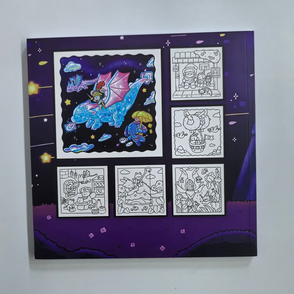 Fantasy Land Coloring Book for Adults, A Stress Relief Drawing Book, The Perfect Gift for Christmas, Birthday, and Party